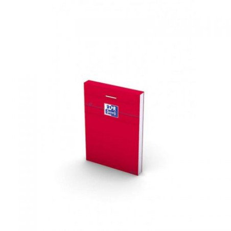 Bloc note agrafe Rouge 160P 80g  A7 petit carreaux  OXFORD Réf : 100106975