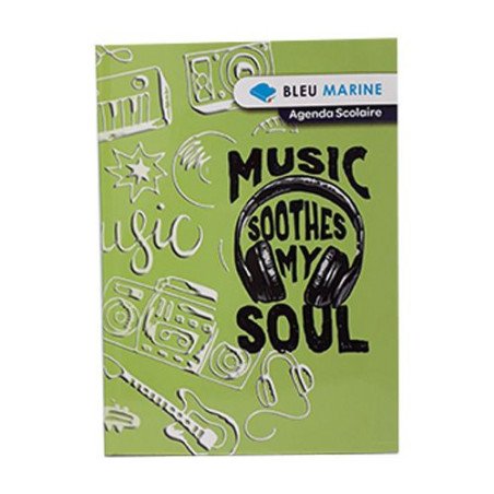 Agenda scolaire format 12.5 x 17 BLEU MARINE Réf : 5007985