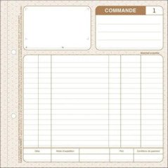 Carnet Bon de commande TRIPLI 3 exemplaires