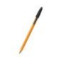 Stylo cristal orange fine Noir BIC Réf : 03847