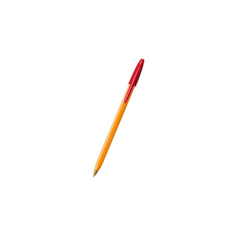 Stylo cristal orange fine Rouge BIC Réf : 03866