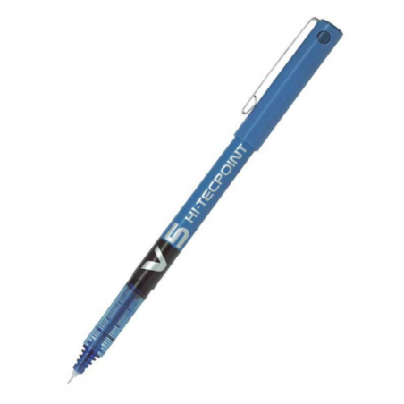 Stylo à encre liquide V5 hi-tecpoint 0.5 bleu PILOT Réf: 085703