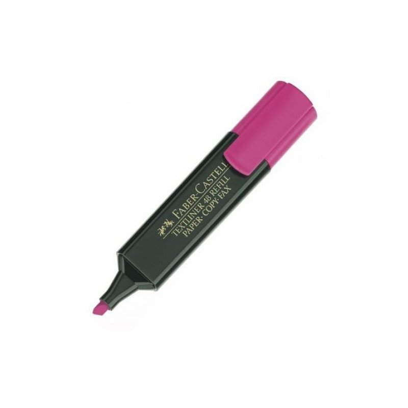 Fluorescent  textliner 48 Rose FABER CASTELL Réf : 154828