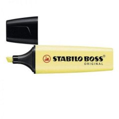 Surligneur original pastel Jaune  STABILO BOSS Réf :  70/144