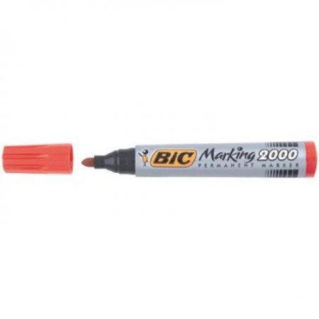Marqueur permanent rond 2000 Rouge BIC