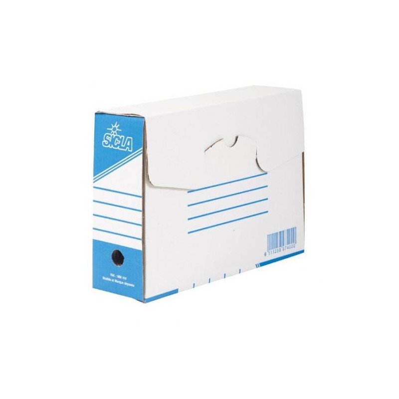 Boite d'archive cartonnée Blanc 10cm SICLA