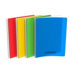 Cahier à spirale A4 (21x29,7cm) CONQUERANT - 100 pages - grands carreaux