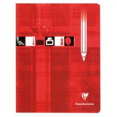 Cahier piqué TP 96p grands carreaux 90g grand format A4 CLAIREFONTAINE Réf : 3157C