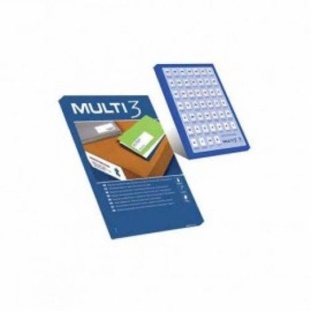 Paquet Etiquettes 100F Feuilles 105x37mm MULTI 3